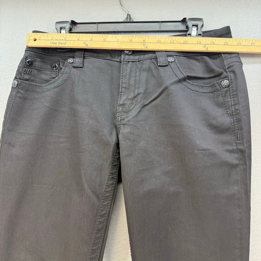 Miss Me Women’s Jeans Size 27x31 (4) Black Skinny Embellished Preppy Grunge - Picture 10 of 14
